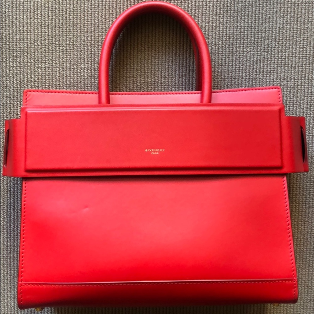 Givenchy Medium Red Horizon Satchel